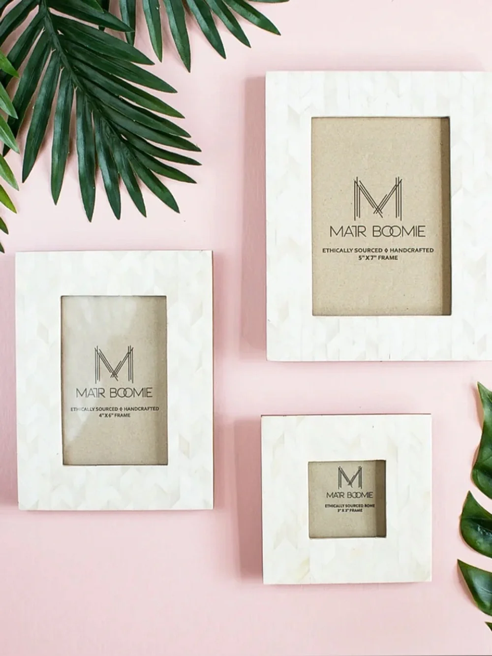Bone Inlay 4x6 Photo Frame